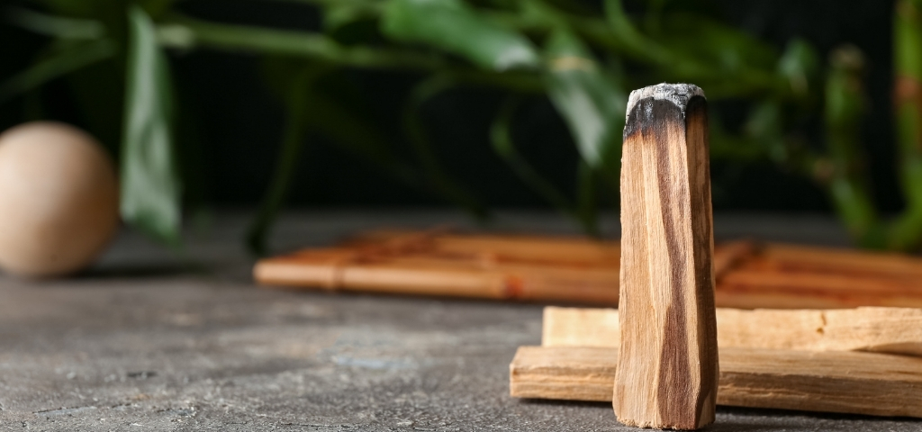 burning palo santo