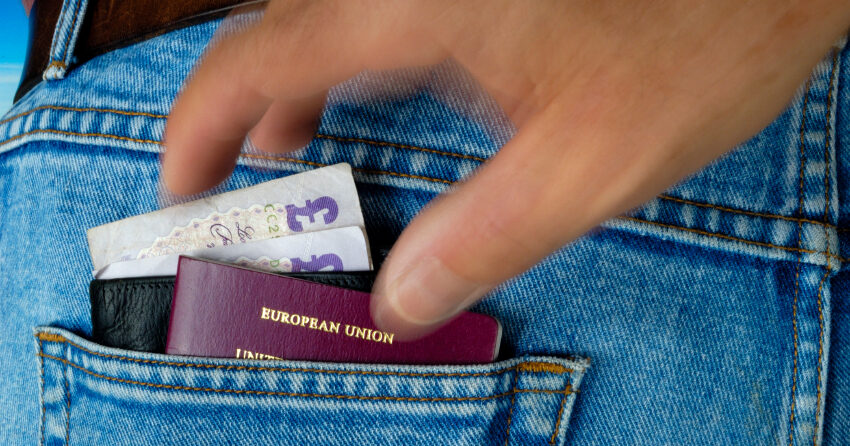 documents in pocket